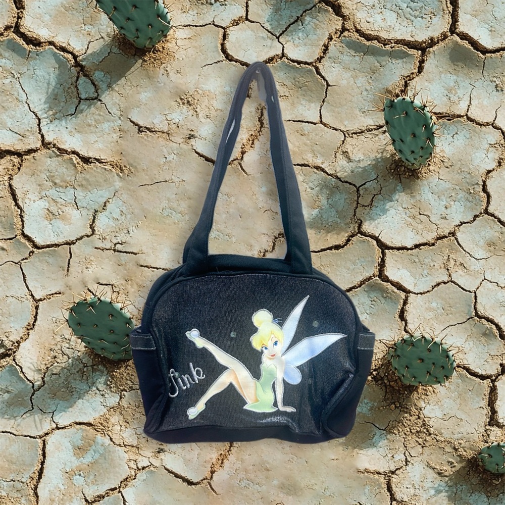 Disney Tinkerbell Black Shoulder Bag